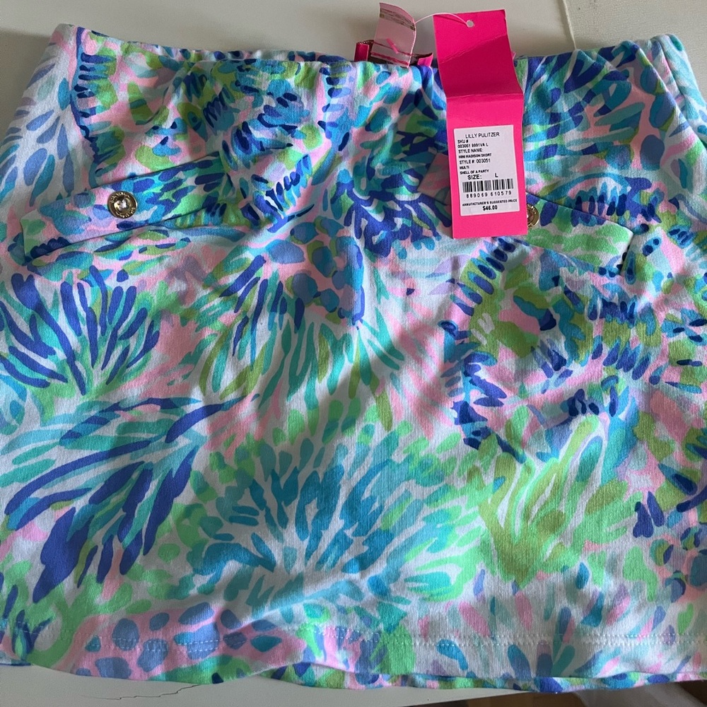NWT SKORT- lily pulitzer “Madison”” shell of a party”
